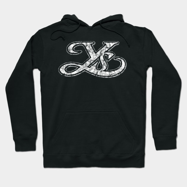 Ys Logo White Distressed Version Hoodie by StebopDesigns